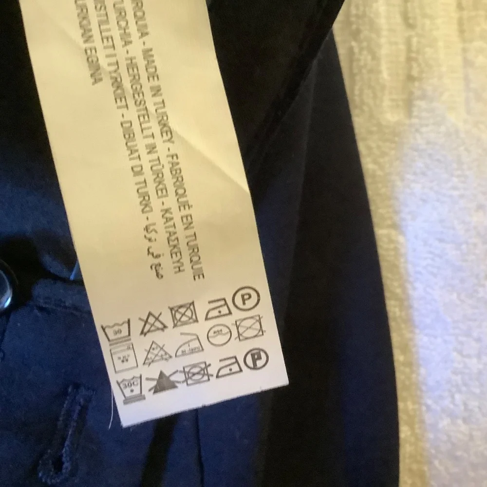 ZARA Suit Pants Slacks Navy Blue SZ 34/31